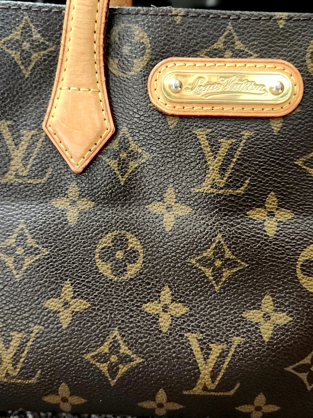 Louis Vuitton Monogram Canvas Tote in Brown/Tan Wishire Pm